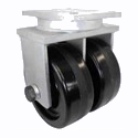 Dual Wheel Rigid w/ Phenolic wheels