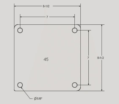 D4 / R4 SERIES TOP PLATE 45